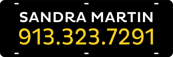 Agent Name Sign Rider, Steel 6h x 18w