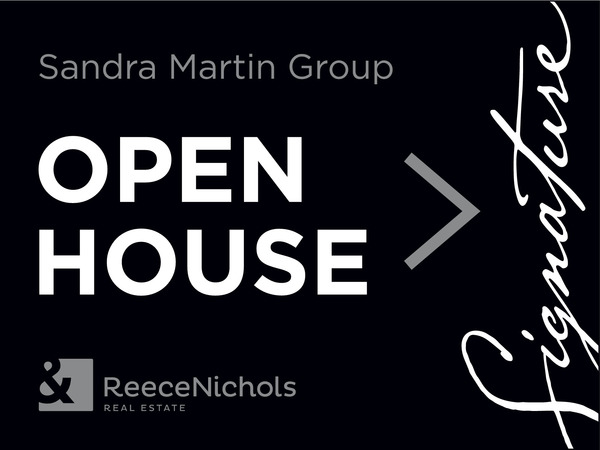 Directional OPEN HOUSE Sign Panel, Corrugated 4mm, 18h x 24w