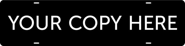 Custom Copy Sign Rider, 6h x 24w, Steel