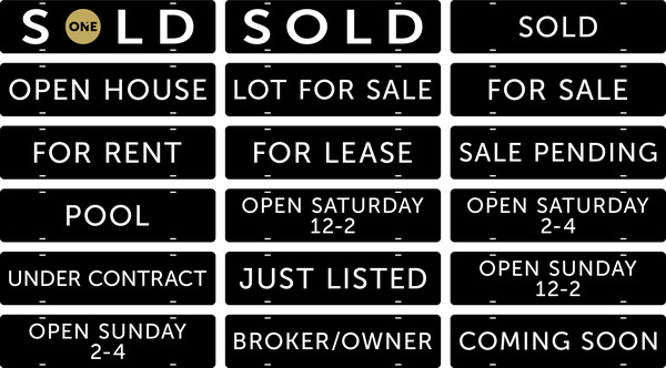 Message Sign Riders, 6h x 24w, Steel