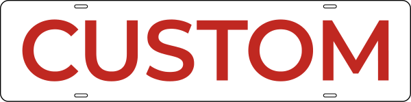 Custom Copy Sign Riders, 6h x 24w, Steel