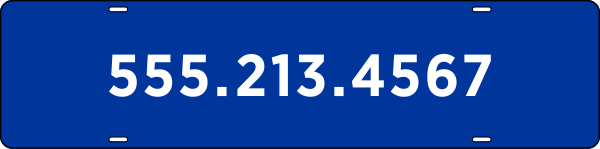 Phone Number Sign Rider, 6h x 24w, Steel