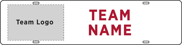 Team Name and Logo Rider, 6h x 24w - Red Copy