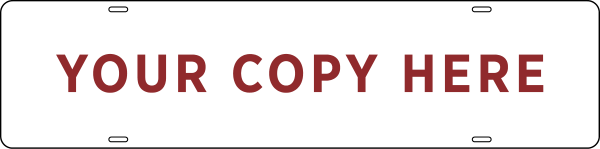 Custom Sign Riders, 6h x 24w, Steel