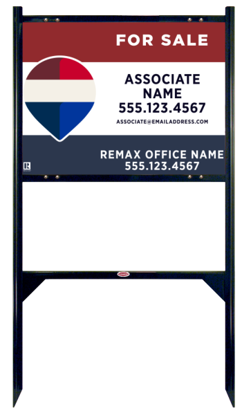 Angle Iron Frame and Associte Name Sign Panel Unit, 18h x 24w, Steel