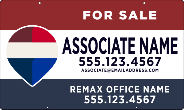 Hanging Associate Name Sign Panel, 18h x 30w, Steel