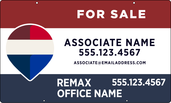 Hanging Associate Name Panel, 18h x 30w, 3mm Aluminum Composite