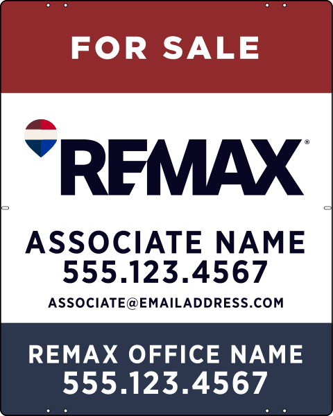 Associate Name Sign Panel, 30h x 24w, Steel