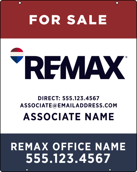Hanging Associate Name w Direct Phone Number Sign Panel, 30h x 24w