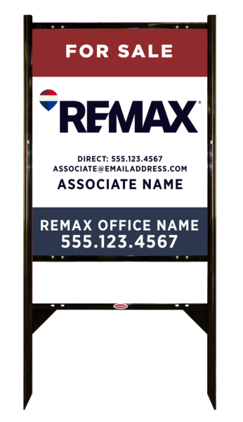 Angle Iron Frame and Associate Name, w Direct Phone Number Sign Unit,  30h x 24w, .040 Aluminum