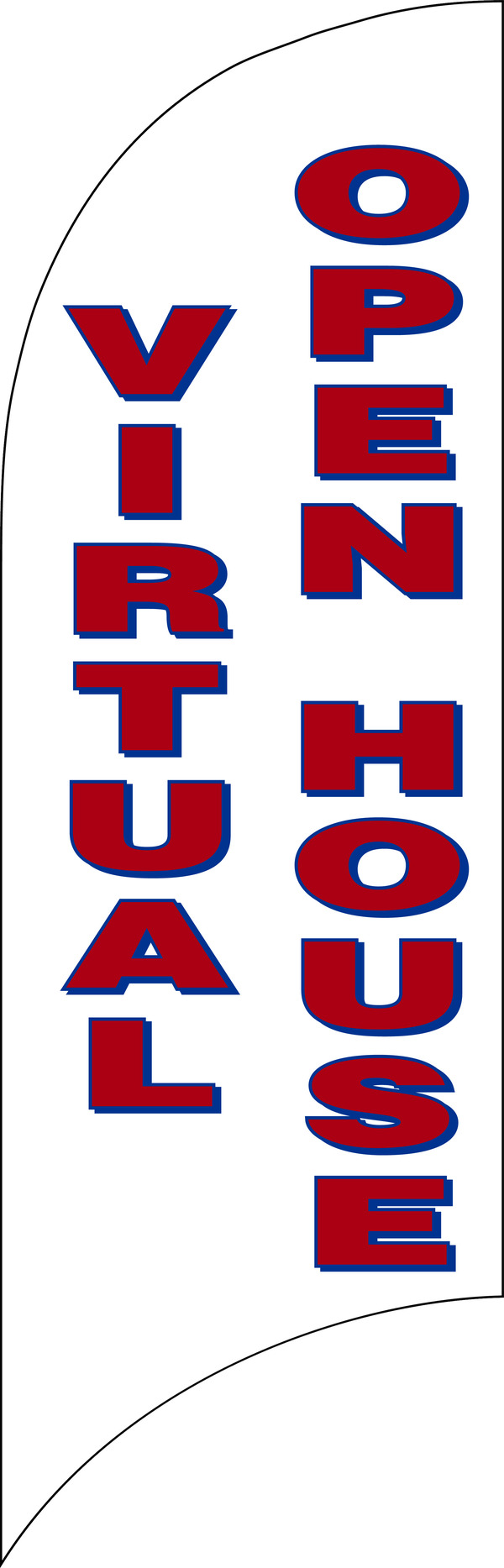 Virtual Open House Feather Flag only, 7-foot