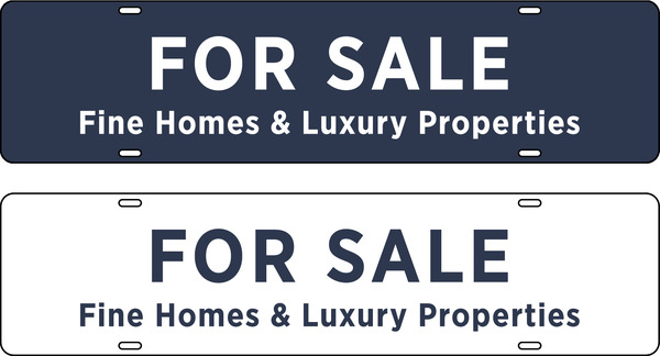 Message Sign Rider, 6h x 24w, Steel