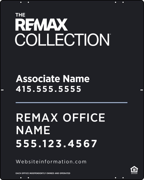 Collection Associate Name Sign Panel, 30h x 24w, Steel