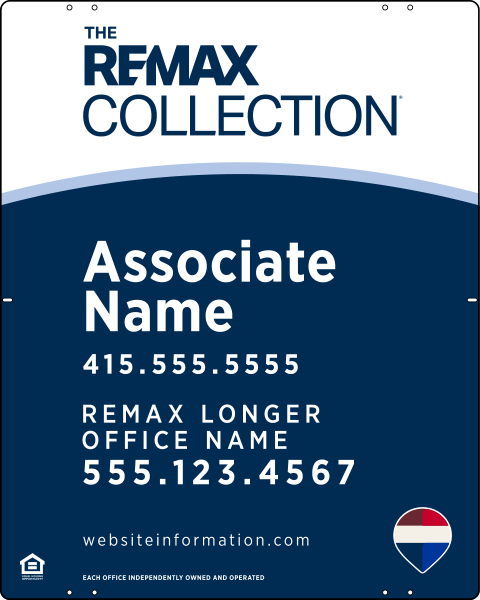 Collection Associate Name Panel, 30h x 24w, .040 Aluminum