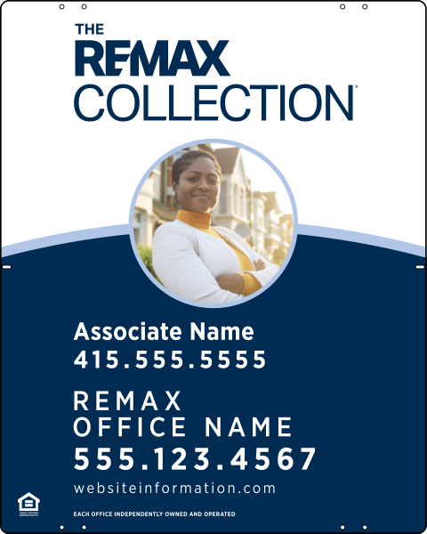 Collection Associate Name w Photo Panel, 30h x 24w, .040 Aluminum