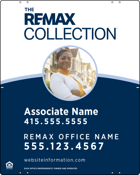 Collection Associate Name w Photo Panel, 30h x 24w, .040 Aluminum