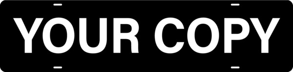 Custom Copy Sign Rider, 6h x 24w, Steel