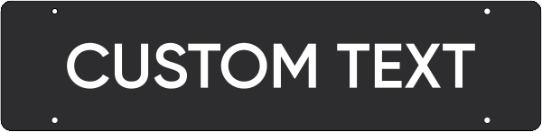 Custom Hanging Sign Rider, 6h x 24w, 3mm Aluminum Composite