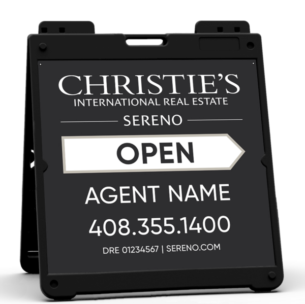 Heavy Duty Plastic A-Frame and Agent Sign Panel Unit, 24h x 24w, 3MM Aluminum Composite