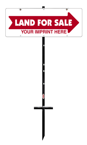 real estate land for sale T-stake and panel unit, 24ga steel 9h x 24w