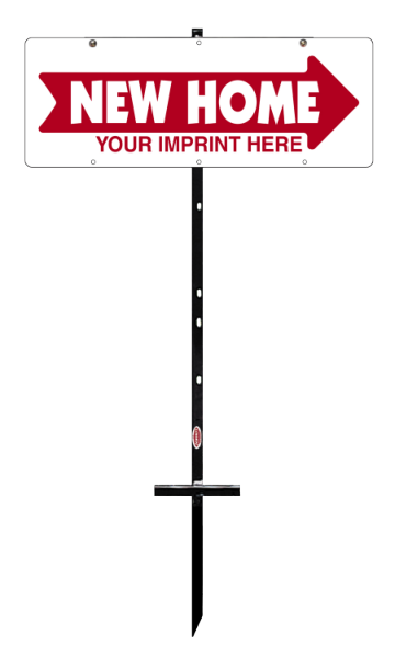 real estate new home T-stake and panel unit, 24ga steel 9h x 24w