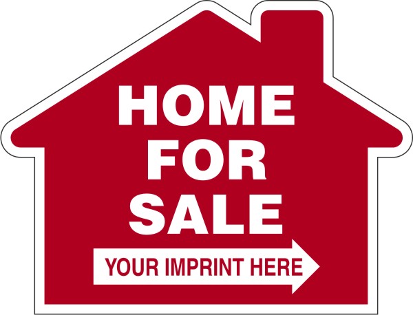 Real Estate Home For Sale House Panel, 4mm Corrugated Plastic 18h x 24w