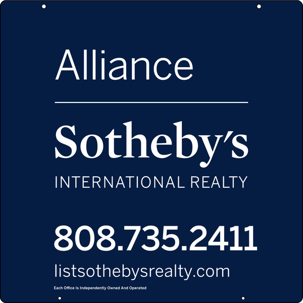 Real Estate Hanging Sign Panel with grommets, 24 GA Steel 24h x 24w