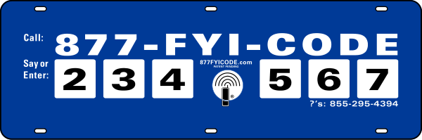 FYI Code sign rider, 6h x 18w, Steel