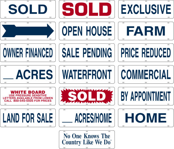 Message Sign Rider, 6h x 18w, Steel