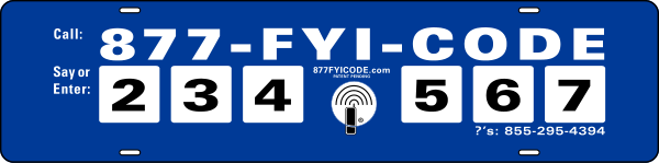 FYI Code Sign Rider, 6h x 24w, Steel