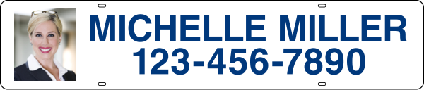 Agent Photo Sign Riders, 6h x 28w, Steel