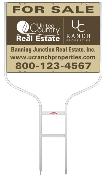 Round Rod Frame and Office Sign Panel Unit, 18h x 24w, Steel