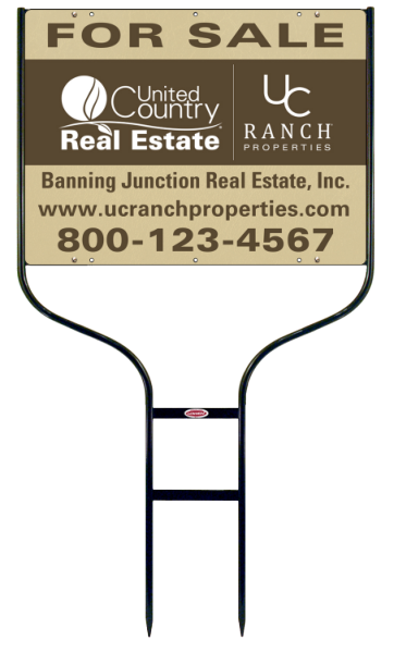 Round Rod Frame and Office Sign Panel Unit, 18h x 24w, Steel