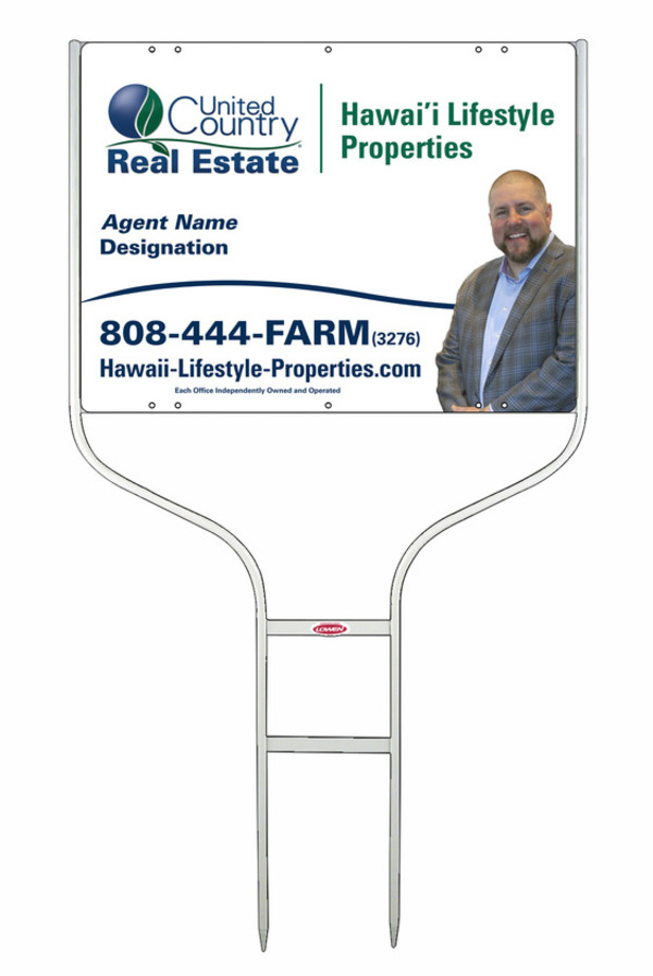 Round Rod Frame and Photo Sign Panel Unit, 18h x 24w, Steel