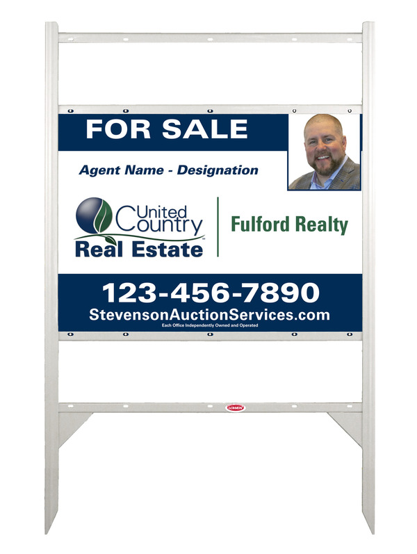 Angle Iron Frame w Two Rider Inserts and Photo Sign Panel Unit, 20h x 28w, Steel