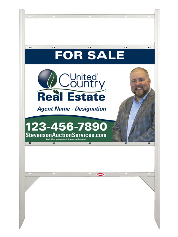 Angle Iron Frame w Two Rider Inserts and Photo Sign Panel Unit, 20h x 28w, Steel