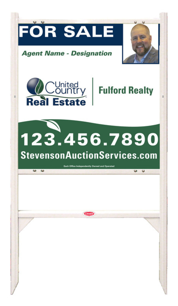 Angle Iron Frame and Photo Sign Panel Unit, 24h x 24w, Steel