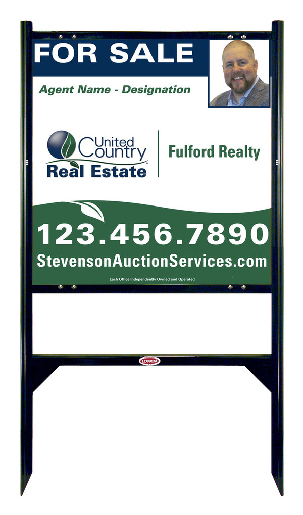 Angle Iron Frame and Photo Sign Panel Unit, 24h x 24w, Steel