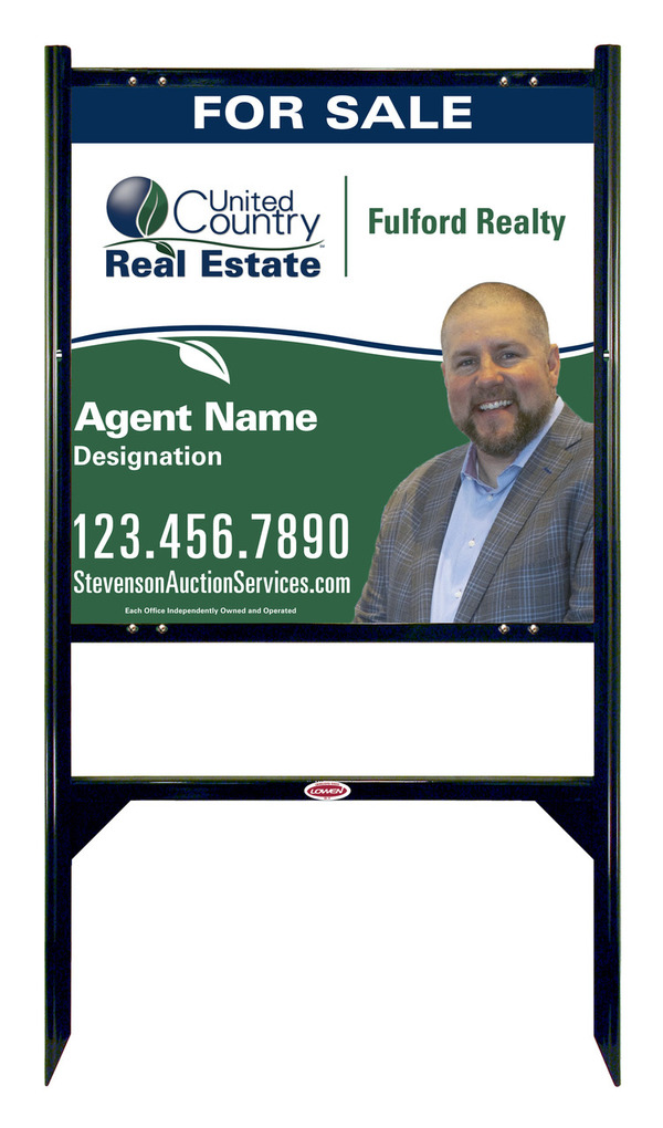 Angle Iron Frame and Photo Sign Panel Unit, 24h x 24w, Steel