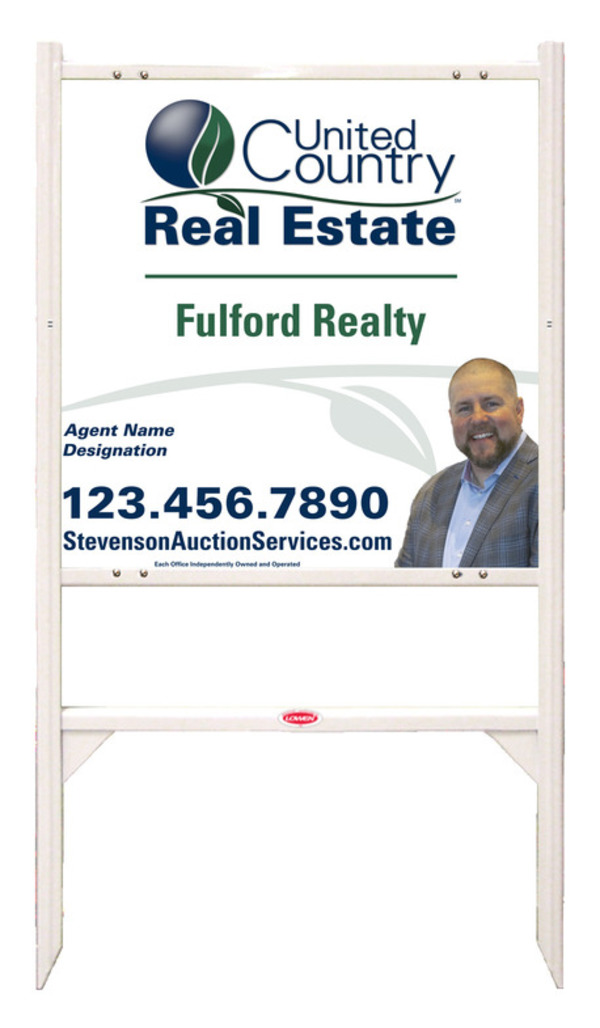 Angle Iron Frame and Photo Sign Panel Unit, 24h x 24w, Steel