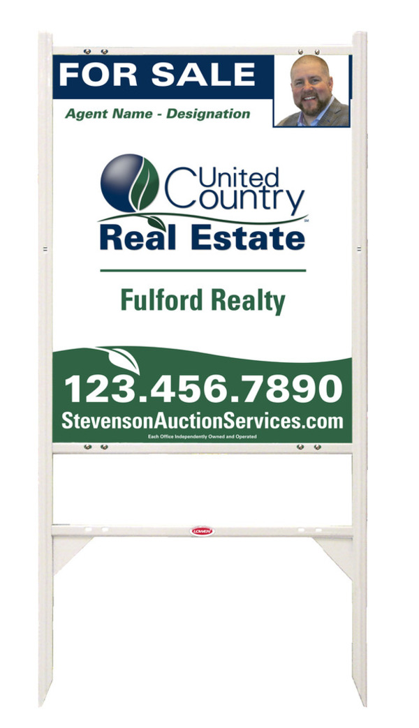 Angle Iron Frame and Photo Sign Panel Unit, 30h x 24w, Steel