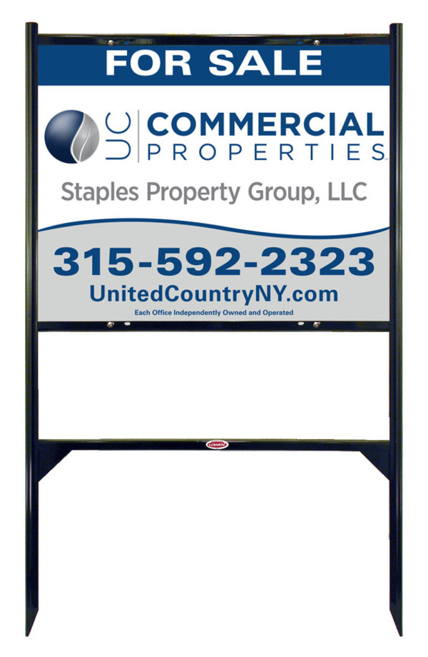 Angle Iron Frame and Commercial Sign Panel Unit, 24h x 30w, Steel