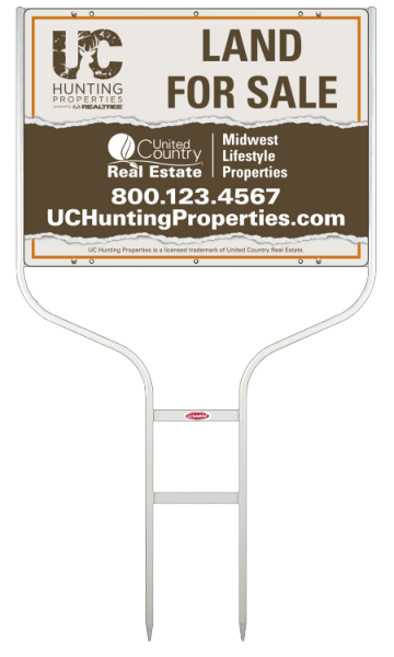 Round Rod Frame and Office Sign Panel Unit, 18h x 24w, Steel