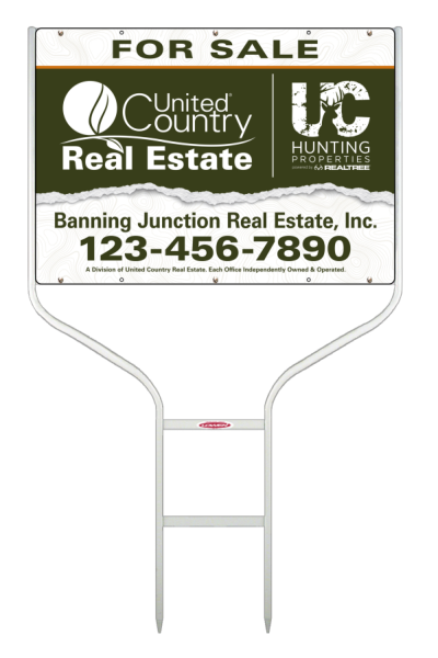 Round Rod Frame and Office Sign Panel Unit, 20h x 28w, Steel