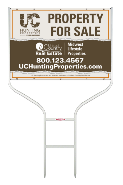 Round Rod Frame and Office Sign Panel Unit, 20h x 28w, Steel