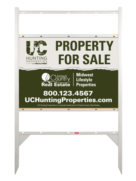 Angle Iron Frame with Two Rider Inserts and Sign Panel Unit, 20h x 28w, Steel