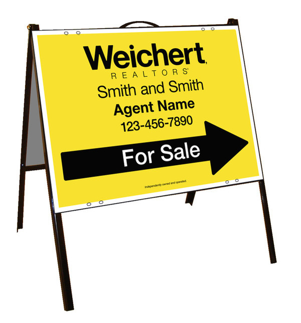 Agent For Sale A-Frame and Sign Panel Unit, 18h x 24w