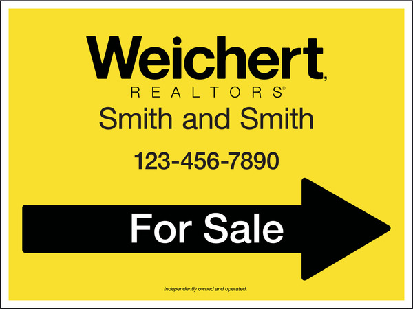 For Sale  Sign Panel, 4mm Corrugated, 18h x 24w