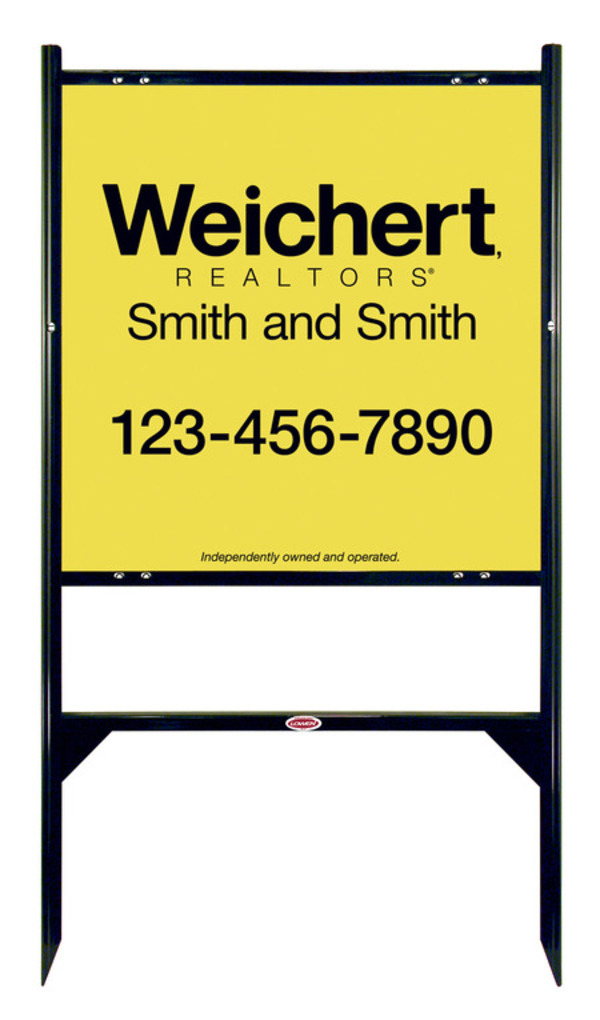 Angle Iron Frame and Sign Panel Unit, 24h x 24w