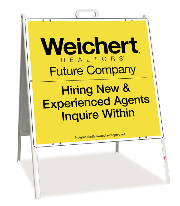 Angle Iron A-Frame and Sign Panel Unit, 24h x 24w, .090 Poly